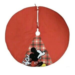 Disney Mickey Mouse Tree Skirt 100 Retro Reimagined NEW Red Target Exclusive